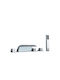 Chrome Mischung Bade- / Duscharmatur Badewanne Komplettes Set