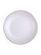GTSA Frost Plate Shallow Ceramic Gray with Diameter 20cm 6pcs