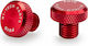 Puig Motorcycle Mirror Cap Red 21804R