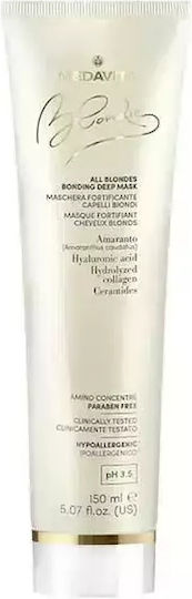 Medavita All Blondes Bonding Hair Mask for Color Protection with Hyaluronic Acid 150ml