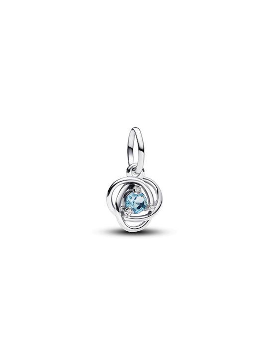 Pandora Charm με Πέτρες από Ασήμι με Ζιργκόν Γα...