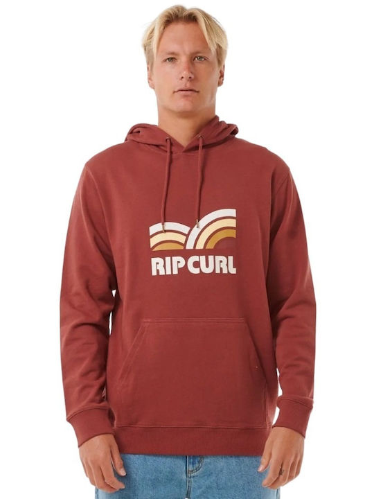Rip Curl Surf Revival Φούτερ Κεραμιδί με Κουκούλα