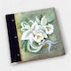 Album din Lemn Făcut Manual Artefact Crini Inele 24x26cm