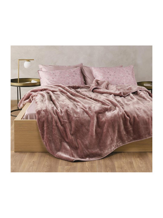 Kentia Bella Κουβέρτα Βελουτέ Ημίδιπλη 180x220εκ.