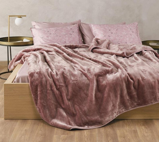 Kentia Bella Κουβέρτα Βελουτέ Ημίδιπλη 180x220εκ.