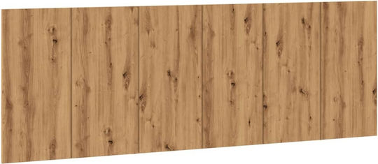 vidaXL Wooden Bed Headboard Brown 240x80cm