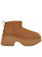 Ugg Australia Classic Ultra Mini Piele Ghete dama Maro