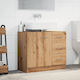 vidaXL Schrank Waschtisch ohne Waschbecken L63xB30xH54cm Coffee