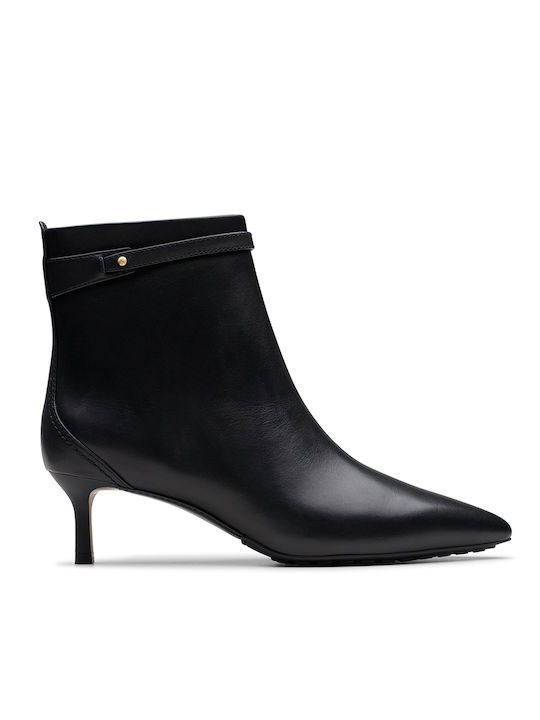 Clarks Leder Damen Knöchelstiefel Schwarz