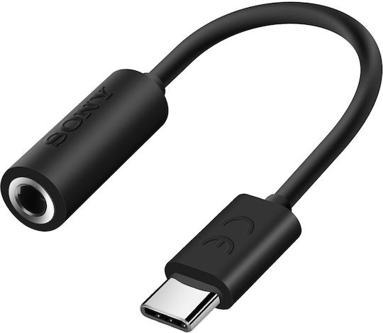 Adapter Audio Sony Usb-c Male To Female Jack Black