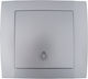 Elmark Knopf Treppe in Silber Farbe 380822
