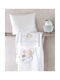 Rythmos Umbrella Flight Baby Sheets Set Crib Flannel Sky Blue Light Blue 100x160cm 3pcs