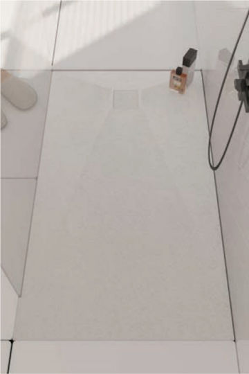 Tema Ακρυλική Ντουζιέρα 80x160cm Γκρι