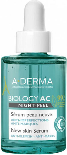 A-Derma Serum Biology AC Night-Peel pentru Pistrui 30ml