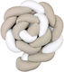 Baby Star Crib Bumpers Braided Inside Mocha-whi...