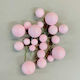 Balls Topper Glitter 4 Sizes Props Plastic 20pcs