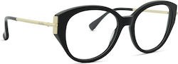 Max Mara Women's Metal Prescription Eyeglass Fr...