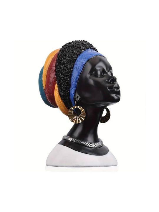 Decorative African Lady H23.5x16.5x20cm