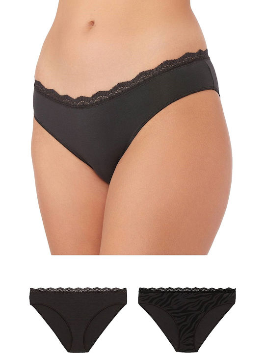Minerva Fimelle Femei Slip 2Pack Anthracite
