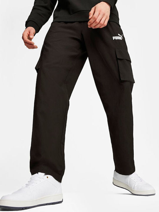 PUMA Power Woven Παντελόνι Φόρμας Μαύρο