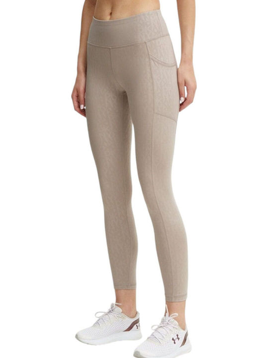 DKNY Training Γυναικείο Cropped Κολάν Μπεζ