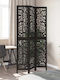 vidaXL Dekorativer Raumteiler Hölzernes mit 3 Paneelen 105x220cm