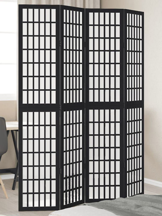 vidaXL Διακοσμητικό Παραβάν Ξύλινο με 4 Φύλλα 140x200cm