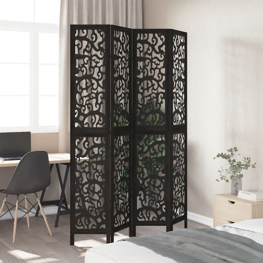 vidaXL Decorativ Paravan Lemn cu 4 Panouri 140x220cm vidaXL Decorativ Paravan Lemn cu 4 Panouri 140x220cm