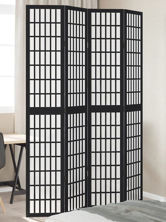 vidaXL Διακοσμητικό Παραβάν Ξύλινο με 4 Φύλλα 140x220cm