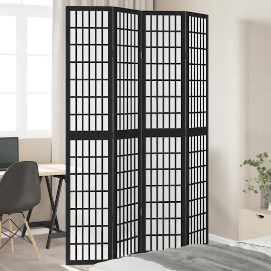vidaXL Διακοσμητικό Παραβάν Ξύλινο με 4 Φύλλα 140x220cm