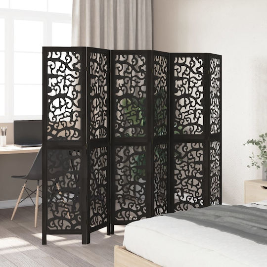 vidaXL Dekorativer Raumteiler Hölzernes mit 6 Paneelen 210x180cm