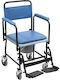Folding Sanitary Toilet Wheelchair