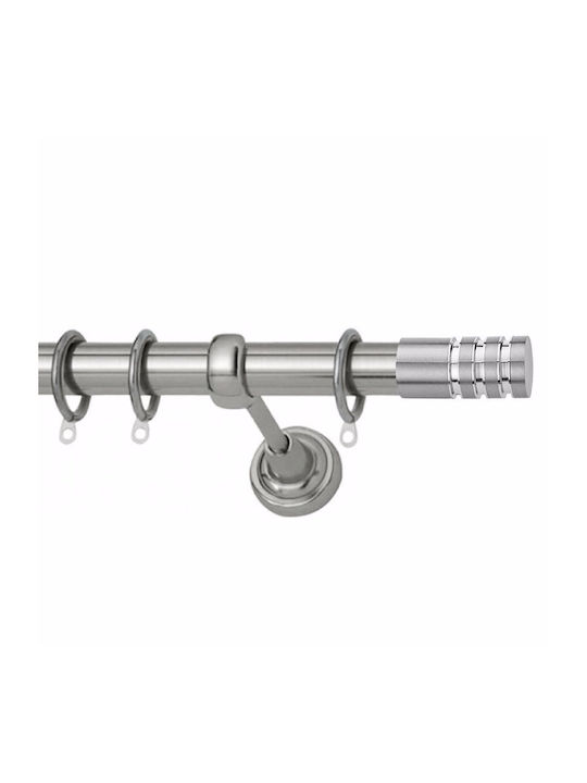 Металик Корниз Genoa Classic Φ25мм 200бр Nikel satin