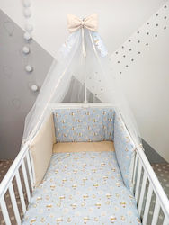 Baby Star Baby Crib Bedding Set Girafe 6pcs Ciel