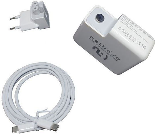 Nelbo Laptop Charger Compatible MacBook 12 Inch 2015 A1706 A1708 A1707 A1534 61W USB-C Connector