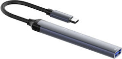 Adaptor Multiport 4-în-1 USB-C 5Gbps DS-34C