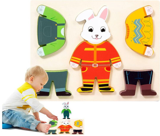 Wooden Kids Peg Puzzle Dress Up
