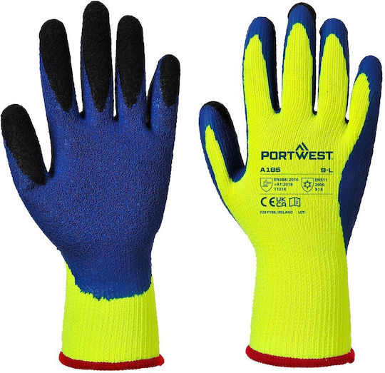 Portwest Mănuși de Lucru Galbene Latex 1buc
