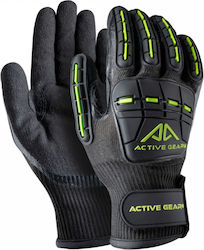 Active Gear Γάντια Εργασίας Πολυεστέρα / Νιτριλίου