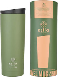 Estia Glass Thermos Green 500ml