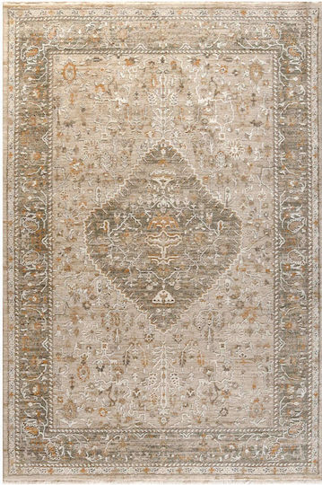 Tzikas Carpets Pera 68872-740 Rug Rectangular with Fringes Beige