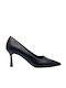 Primadonna Synthetic Leather Black Heels