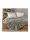 Kentia Notte Κουβέρτα Βελουτέ Ημίδιπλη 180x220εκ. Olive