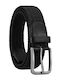 Men's Knitted Fabric Wide Elastic Belt Black