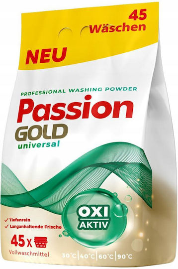 Passion Gold Απορρυπαντικό Ρούχων σε Σκόνη 2.7kg (45 Μεζούρες)