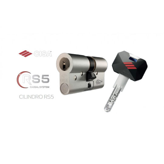 Security Cylinder Lock RS5 80mm (30-50) With 5 Keys 02.03.29