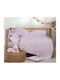 Nef-Nef Homeware Blanket Cot Rhombus Fleece Pink Pink 110x150cm