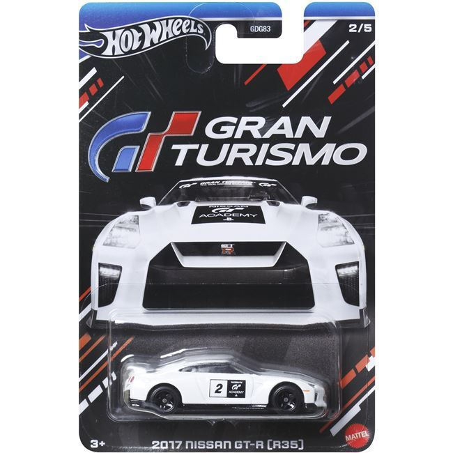 Hot Wheels Toy Car Gran Turismo 2017 Nissan GT-R R35 for 3++ Years