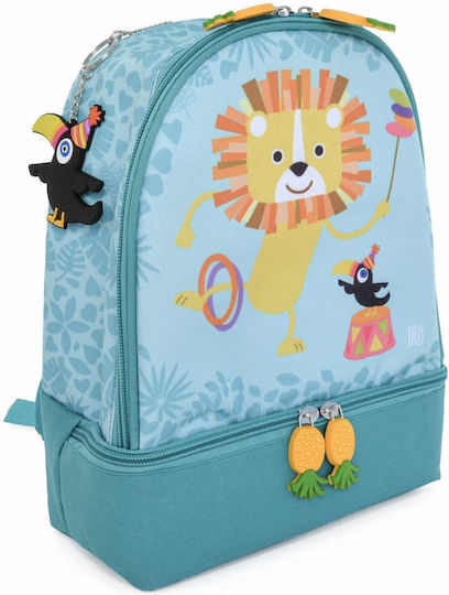 Insulated Lunch Bag 5L Kids Blue Funny Jungle Snack Rico