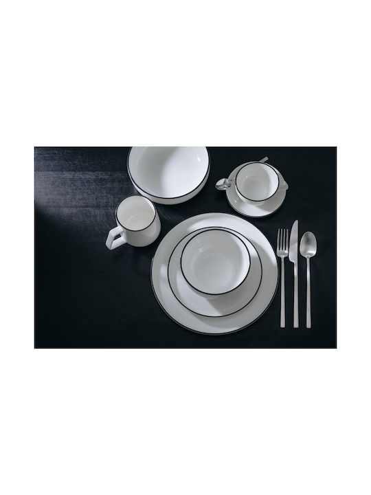 Salt & Pepper Studio Base Serving Bowl Round made of Porcelain White with Diameter 18cm